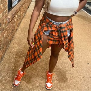 Orange & Green Flannel